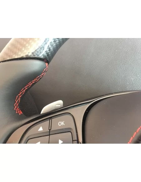  - Steering Wheels - 梅赛德斯-奔驰 CLA CLS GLE 碳皮方向盘 - 6 - 升级至梅赛德斯-奔驰 CLA、CLS、GLE 碳纤维真皮方向盘，尽享奢华质感和卓越性能！✉️