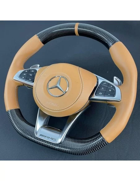  - Lenkräder - Carbon AMG Lenkrad für Mercedes-Benz C-Klasse E-Klasse G-Klasse W205 W213 W463 - 4 - Kaufen Sie Carbonfaser AMG L