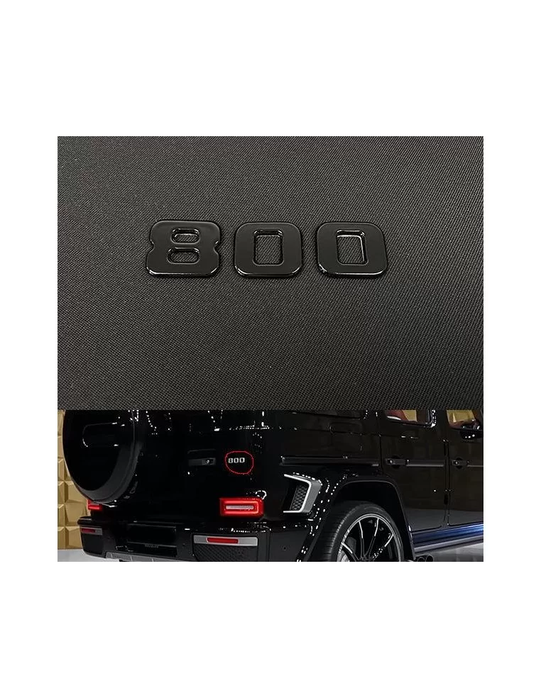  - Logos & Emblems - Metalic Brabus 800 style emblem logo badges for Mercedes-Benz G-Class W463A - 1 - Buy metallic Brabus 800 e