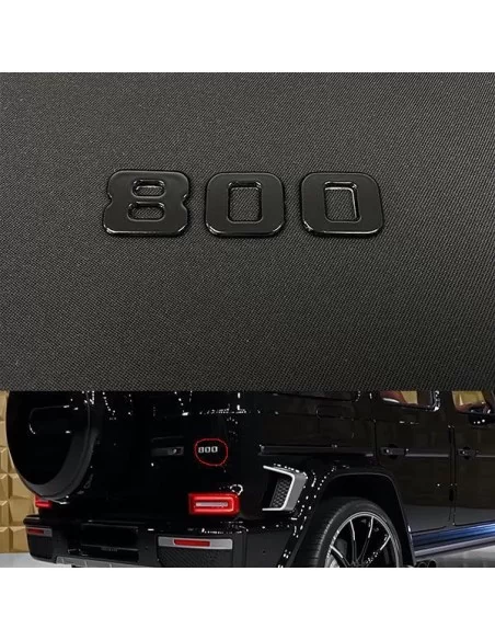  - logo & Emblems - Metallic Brabus 800 Style Emblem Logo-Plaketten für Mercedes-Benz G-Klasse W463A - 1 - Kaufen Sie metallisch