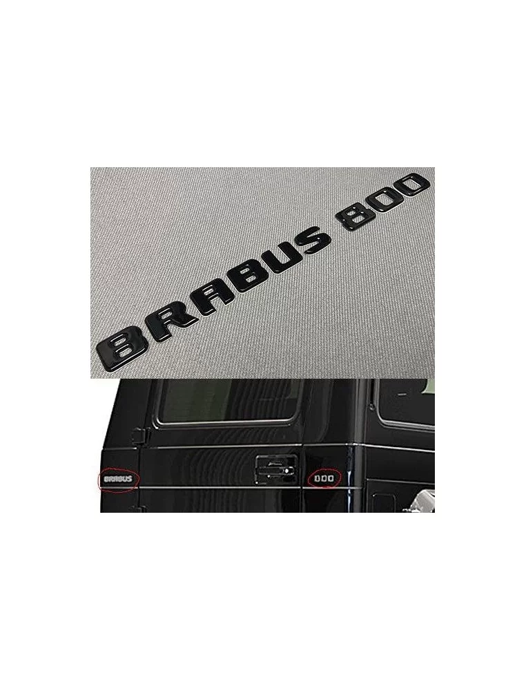  - logo & Emblems - Emblema metálico Brabus 800 insignias del logotipo de estilo para Mercedes-Benz W463 Clase G - 1 - Comprar e