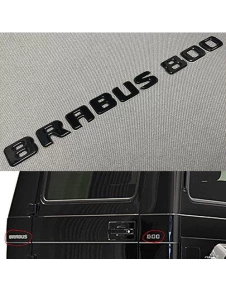  - logo & Emblems - Emblema metálico Brabus 800 insignias del logotipo de estilo para Mercedes-Benz W463 Clase G - 1 - Comprar e