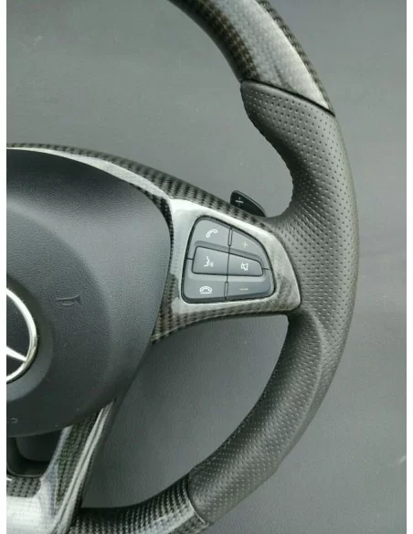  - Steering Wheels - Mercedes-Benz CLA CLS GLE Steering Wheel Carbon Leather - 3 - Enhance your driving experience with the Merc