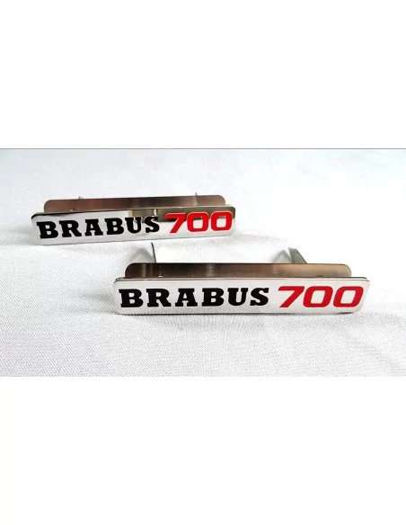  - logo & Emblems - Tapis de sol métallique Brabus 700 emblème pour Mercedes-Benz W463 Classe G set 2pcs - 2 - Obtenez l'emblème