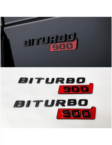  - Logos & Emblems - 用于梅赛德斯-奔驰 W463 G 级轿车的金属 Brabus Biturbo 900 徽标徽章套件 - 1 - 金属Brabus Biturbo 900徽章套装可提升您的梅赛德斯-奔驰W463的档次。为您的爱车增添