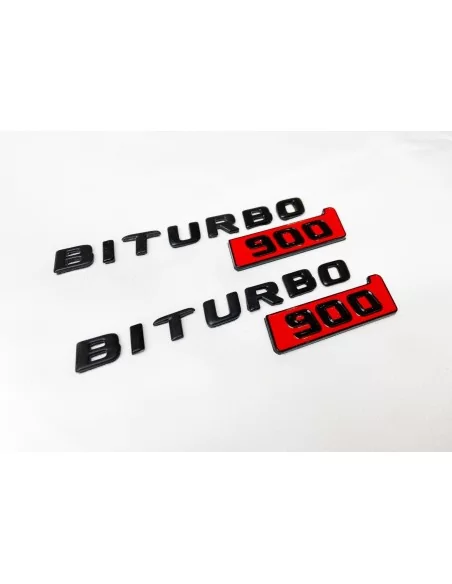  - Logos & Emblems - 用于梅赛德斯-奔驰 W463 G 级轿车的金属 Brabus Biturbo 900 徽标徽章套件 - 4 - 金属Brabus Biturbo 900徽章套装可提升您的梅赛德斯-奔驰W463的档次。为您的爱车增添