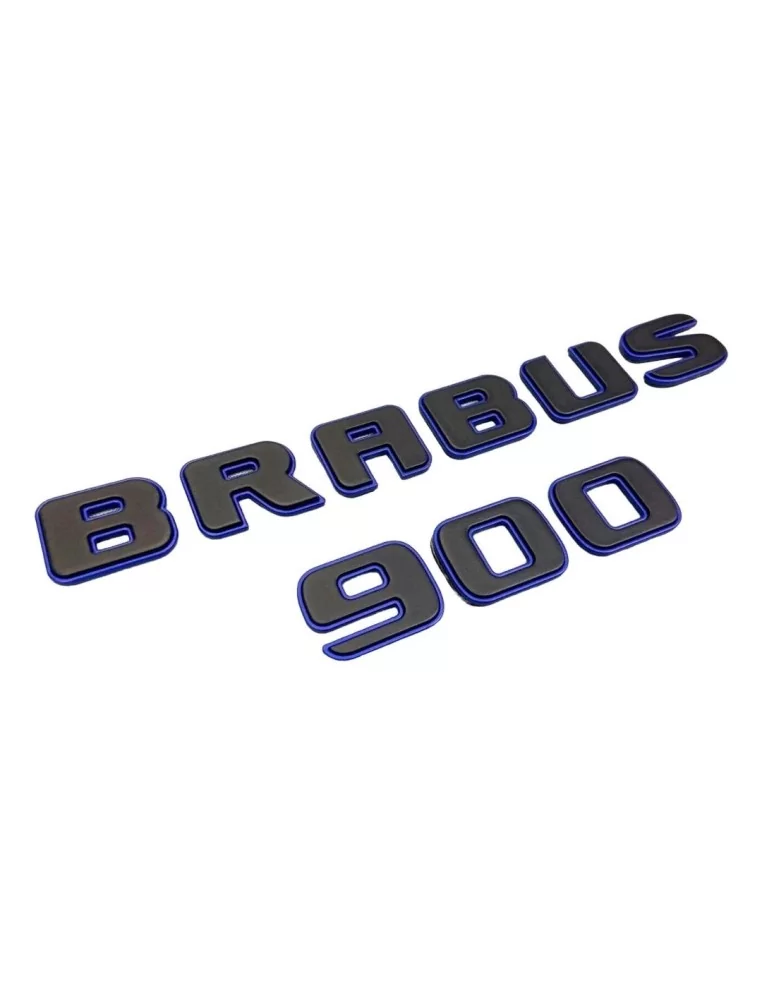  - Logos & Emblems - Metallic Brabus 900 ROCKET black blue emblems badges set for Mercedes-Benz G-Class W463A - 1 - Upgrade your