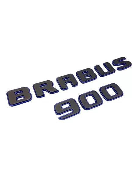  - Logos & Emblems - Metallic Brabus 900 ROCKET black blue emblems badges set for Mercedes-Benz G-Class W463A - 1 - Upgrade your