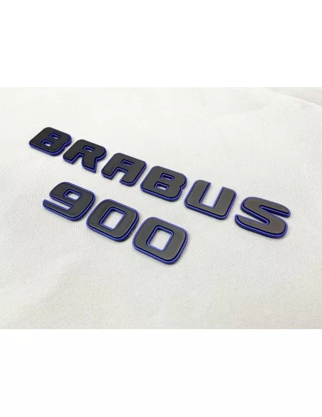  - Logos & Emblems - Metallic Brabus 900 ROCKET black blue emblems badges set for Mercedes-Benz G-Class W463A - 2 - Upgrade your