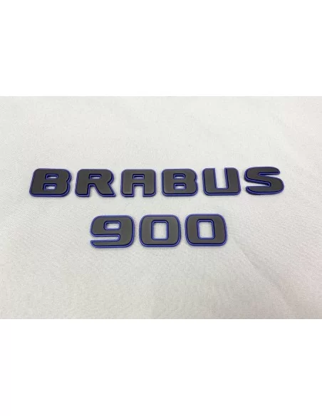  - Logos & Emblems - Metallic Brabus 900 ROCKET black blue emblems badges set for Mercedes-Benz G-Class W463A - 3 - Upgrade your