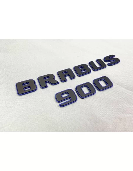  - Logos & Emblems - Metallic Brabus 900 ROCKET black blue emblems badges set for Mercedes-Benz G-Class W463A - 4 - Upgrade your