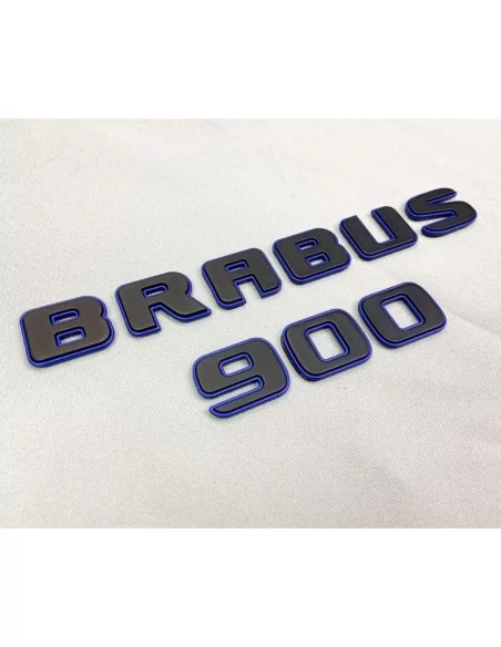  - Logos & Emblems - Metallic Brabus 900 ROCKET black blue emblems badges set for Mercedes-Benz G-Class W463A - 6 - Upgrade your