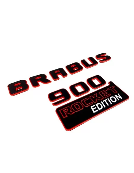  - logo & Emblems - Metallic Brabus 900 ROCKET edition Embleme Satz für Mercedes-Benz G-Klasse W463A - 2 - Holen Sie sich die Br