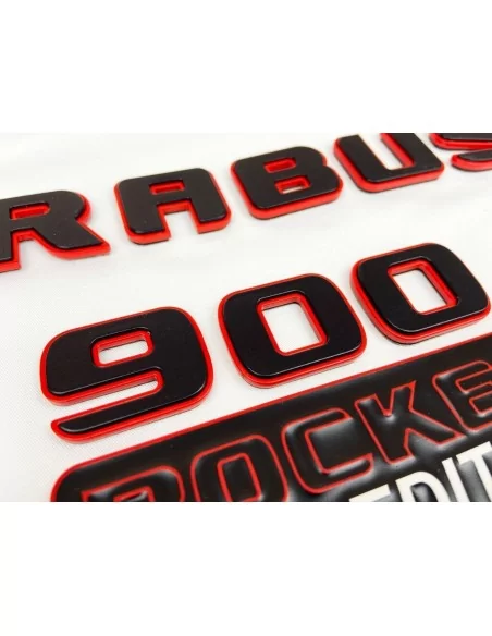  - logo & Emblems - Metallic Brabus 900 ROCKET edition Embleme Satz für Mercedes-Benz G-Klasse W463A - 3 - Holen Sie sich die Br