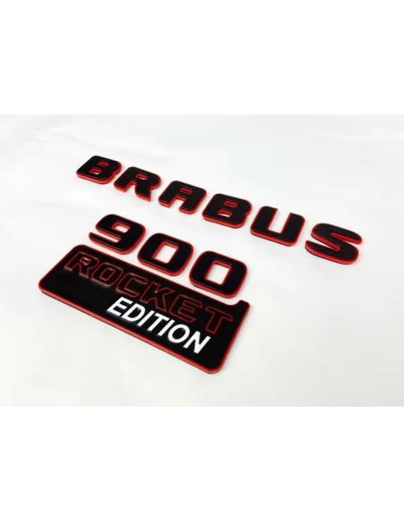  - logo & Emblems - Metallic Brabus 900 ROCKET edition Embleme Satz für Mercedes-Benz G-Klasse W463A - 6 - Holen Sie sich die Br