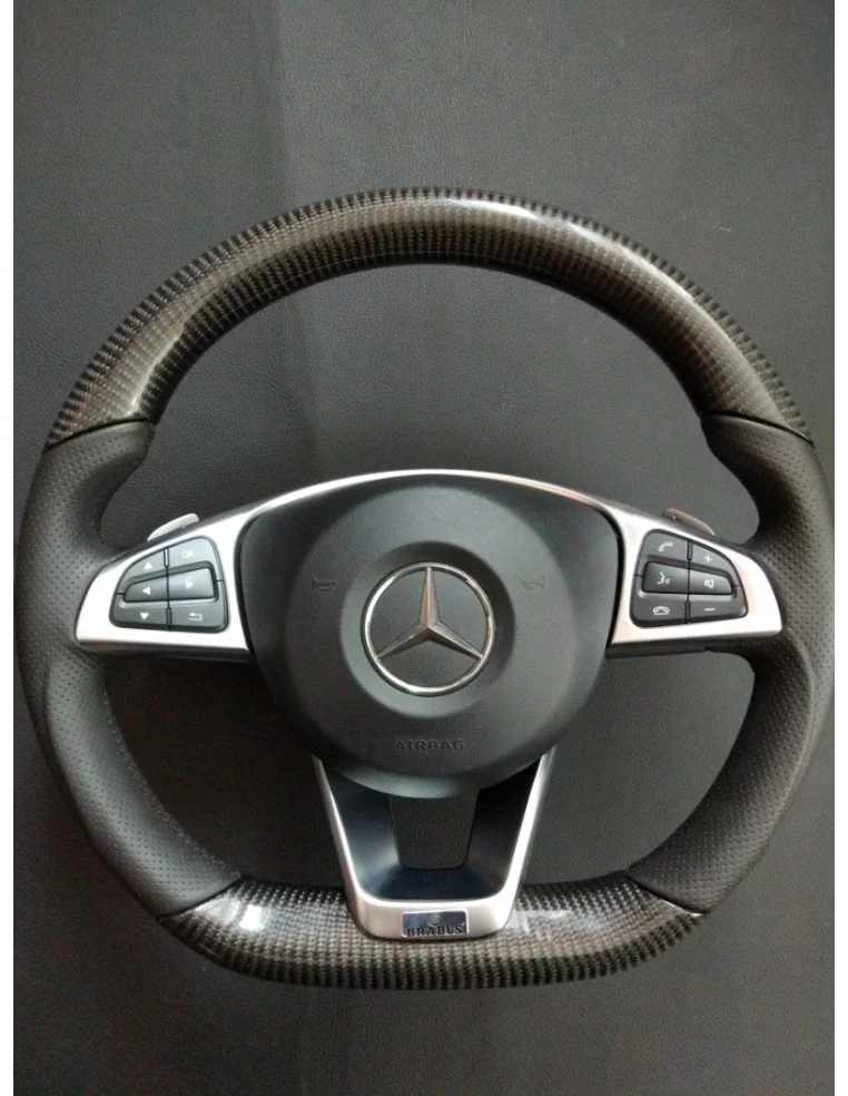  - Steering Wheels - Mercedes-Benz CLA CLS GLE Steering Wheel Carbon Leather - 1 - Upgrade your ride with the Mercedes-Benz CLA,