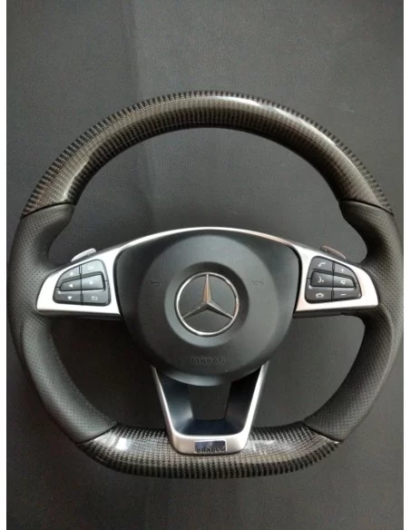  - Steering Wheels - 梅赛德斯-奔驰 CLA CLS GLE 碳皮方向盘 - 1 - 梅赛德斯-奔驰 CLA、CLS、GLE 碳纤维真皮方向盘为您的座驾升级，尽显豪华与性能。立即订购！✖️✨