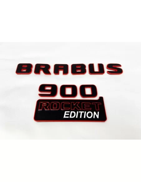  - logo & Emblems - Metallic Brabus 900 ROCKET edition Embleme Satz für Mercedes-Benz G-Klasse W463A - 7 - Holen Sie sich die Br