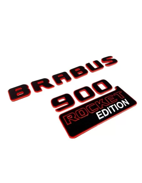  - logo & Emblems - Metallic Brabus 900 ROCKET edition Embleme Satz für Mercedes-Benz G-Klasse W463A - 8 - Holen Sie sich die Br