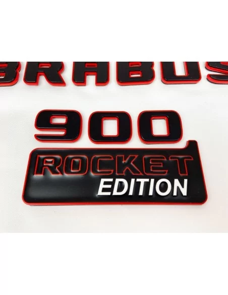  - logo & Emblems - Metallic Brabus 900 ROCKET edition Embleme Satz für Mercedes-Benz G-Klasse W463A - 9 - Holen Sie sich die Br