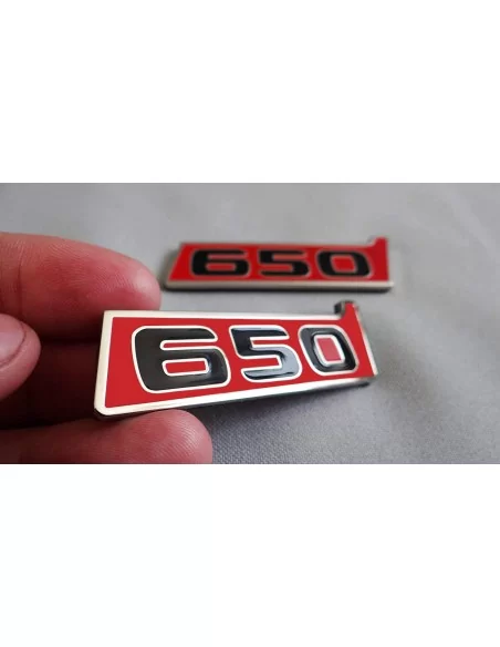  - Logos & Emblems - Metallic Brabus 650 fenders emblem logo badges for Mercedes-Benz W463 G-Class - 1 - Enhance your Mercedes-B