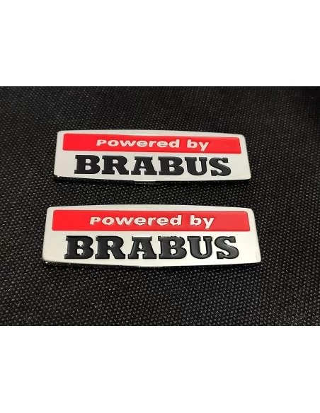  - logo & Emblems - Powered by Brabus style fender emblem metal badge sticker logo - 2 - Améliorez le look de votre voiture avec