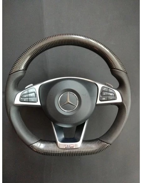  - Steering Wheels - Kierownica Mercedes-Benz CLA CLS GLE ze skóry węglowej - 2 - Kierownica Mercedes-Benz CLA CLS GLE ze skóry 