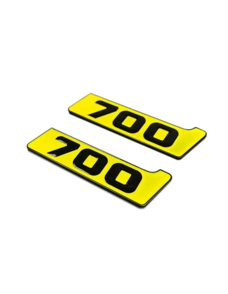  - Logos & Emblems - Metallic Brabus 700 yellow fenders emblem logo badges for Mercedes-Benz W463A G-Class - 2 - Enhance your Me