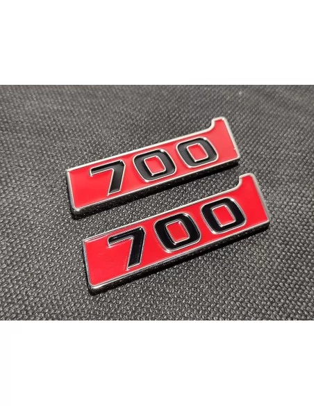  - logo & Emblems - Badges Brabus Biturbo 700 rouge métallisé pour Mercedes-Benz W463 Classe G - 3 - Améliorez votre Mercedes-Be