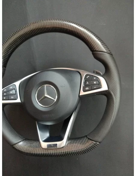  - Steering Wheels - Kierownica Mercedes-Benz CLA CLS GLE ze skóry węglowej - 3 - Kierownica Mercedes-Benz CLA CLS GLE ze skóry 