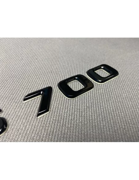  - logo & Emblems - Metallic Brabus 700 schwarz Emblem Logoplaketten für Mercedes-Benz W463 G-Klasse - 1 - Veredeln Sie Ihren Me