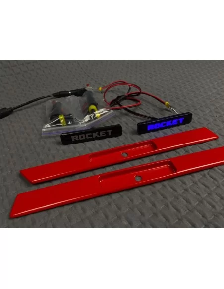  - Mercedes Benz - RED Fender Insert LED BLUE Emblema Brabus Rocket Style Insignia Mercedes G-Wagon W463A - 6 - ¡Actualice su Me