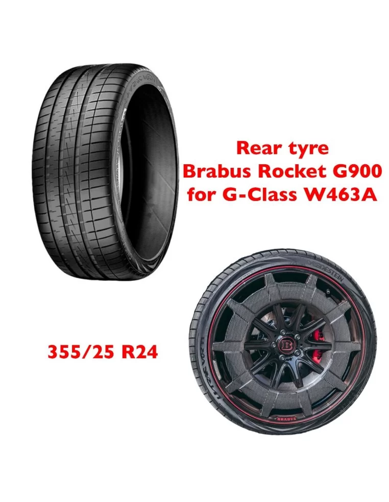  - Mercedes Benz - Pneumatico estivo Vredestein Ultrac Vorti 355 25 R24 110Y Mercedes W463A Brabus Rocket G900 Classe G - 1 - Ag