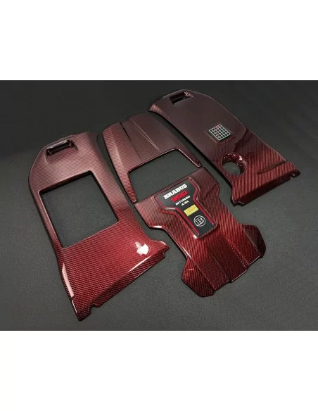  - Mercedes-Benz - Carbon fiber RED Brabus ROCKET 900 engine cover & badges set AMG Mercedes W463A W464 G-Wagon - 4 - Upgrade yo