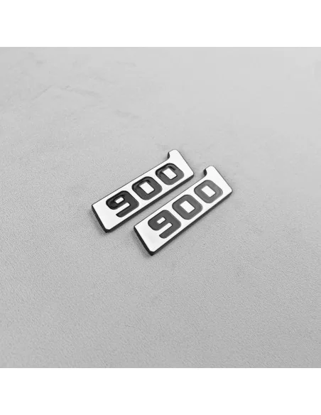  - Logos & Emblems - Metallic Brabus 900 white fenders emblem logo badges for Mercedes-Benz W463A G-Class - 2 - Upgrade your Mer