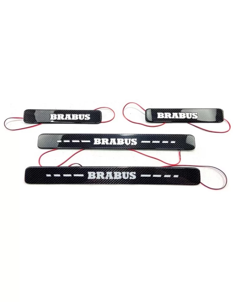  - Mercedes-Benz - Carbon fiber Brabus LED Illuminated Door Sills 4 pcs for Mercedes-Benz W463A G-Class - 1 - Enhance your Merce