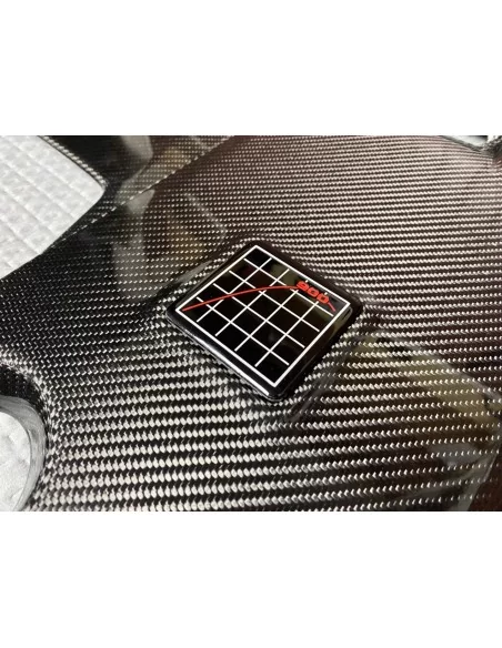  - Mercedes-Benz - Carbon fiber GRAY Brabus ROCKET 900 engine cover & badges set AMG Mercedes W463A W464 G-Wagon - 5 - Enhance y