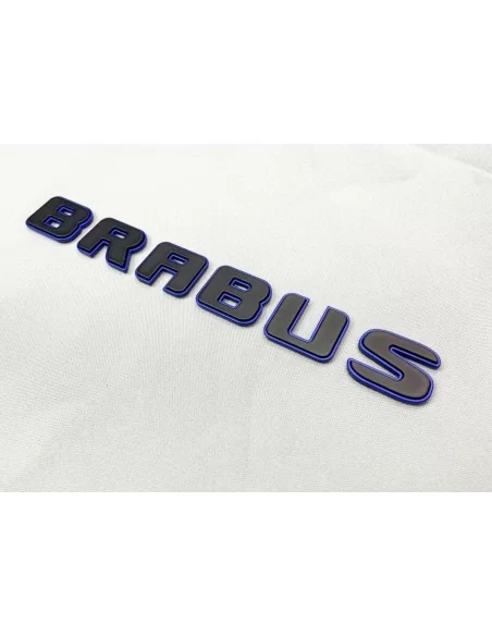  - logo & Emblems - Zestaw metalowych emblematów Brabus ROCKET w kolorze niebiesko-czarnym dla Mercedes-Benz Klasy G W463A - 4 -