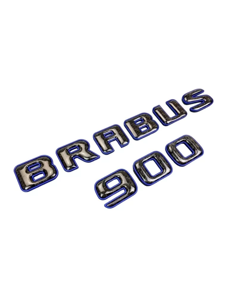  - Logos & Emblems - Brabus 900 emblem logo Blue metallic with carbon for Mercedes-Benz W463A W464 G-Class - 1 - Buy the Brabus 