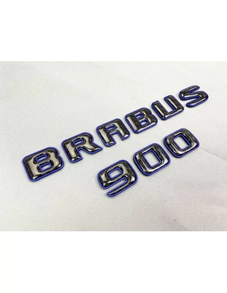  - logo & Emblems - Brabus 900 Emblem Logo Blau metallic mit Carbon für Mercedes-Benz W463A W464 G-Klasse - 3 - Kaufen Sie das B