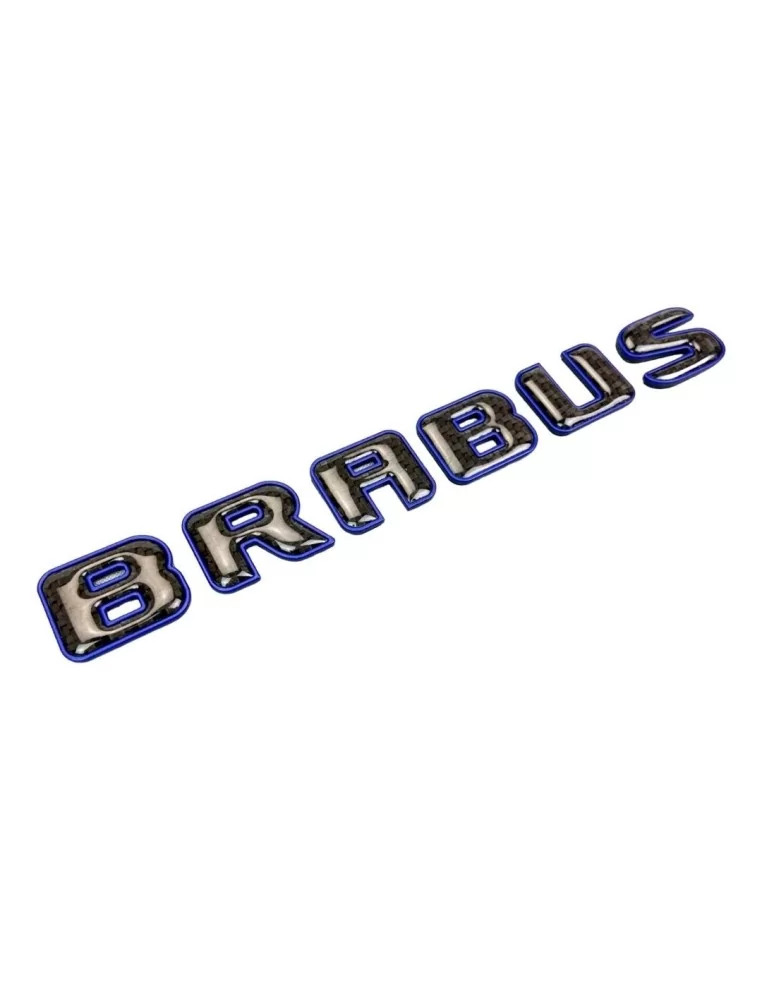  - logo & Emblems - Brabus Emblem Logo Blau metallic mit Carbon für Mercedes-Benz W463A W464 G-Klasse - 1 - Kaufen Sie das Brabu