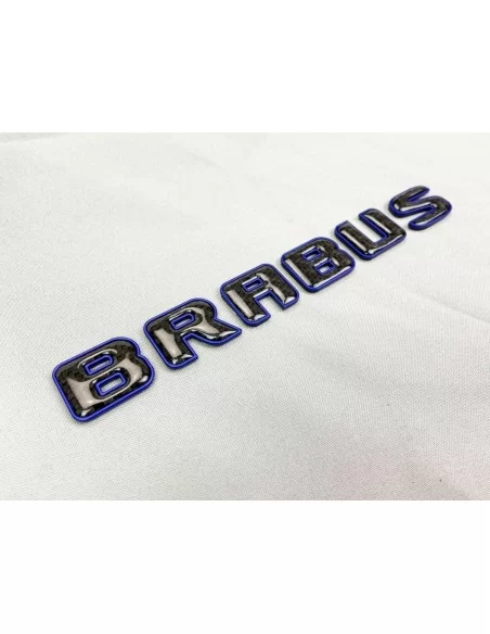  - Logos & Emblems - Brabus emblem logo Blue metallic with carbon for Mercedes-Benz W463A W464 G-Class - 2 - Buy the Brabus blue