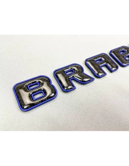  - logo & Emblems - Brabus Emblem Logo Blau metallic mit Carbon für Mercedes-Benz W463A W464 G-Klasse - 5 - Kaufen Sie das Brabu