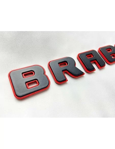  - logo & Emblems - Emblemi metallici Brabus stile ROCKET per Mercedes-Benz Classe G W463A Nero Rosso Set - 2 - Acquistate gli s