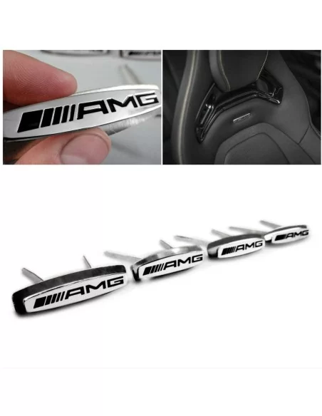  - logo & Emblems - Set logo emblema sedili AMG metallico per Mercedes-Benz Classe G W463A - 1 - Acquistate il set di logo emble