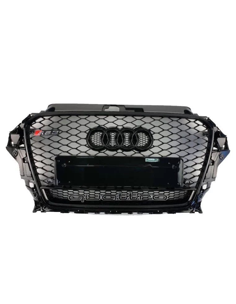  - Audi - Audi RS3 Schwarz Quattro Frontstoßstange Kühlergrill für Audi A3 2013-2016 - 1 - Veredeln Sie Ihren Audi A3 (2013-2016