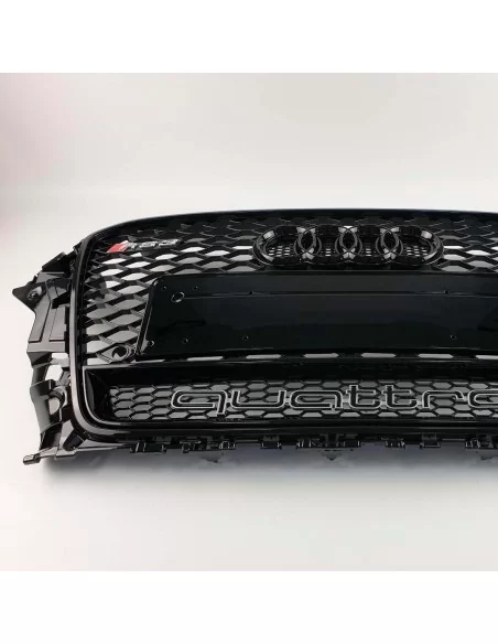  - Audi - 奥迪 RS3 黑色 Quattro 前保险杠 散热器格栅（适用于 2013-2016 年款奥迪 A3 - 3 - 使用时尚的 RS3 Black Quattro 保险杠散热器格栅升级您的奥迪 A3（2013-2016 年）。提升车辆的风