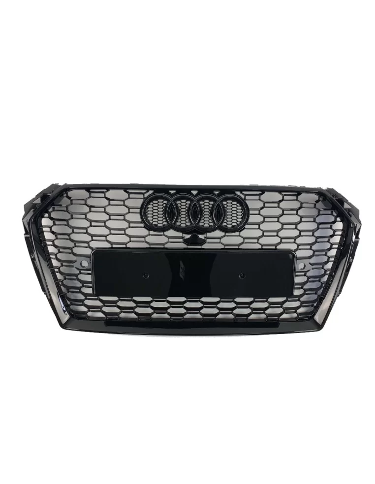  - Audi - Audi RS4 BLACK front bumper radiator grille for Audi A4 2015-2019 - 1 - Buy Audi RS4 BLACK Front Bumper Radiator Grill