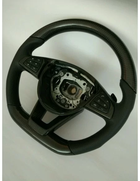  - Steering Wheels - Mercedes-Benz CLA CLS GLE Steering Wheel Carbon Leather - 1 - Elevate your Mercedes-Benz CLA, CLS, GLE with