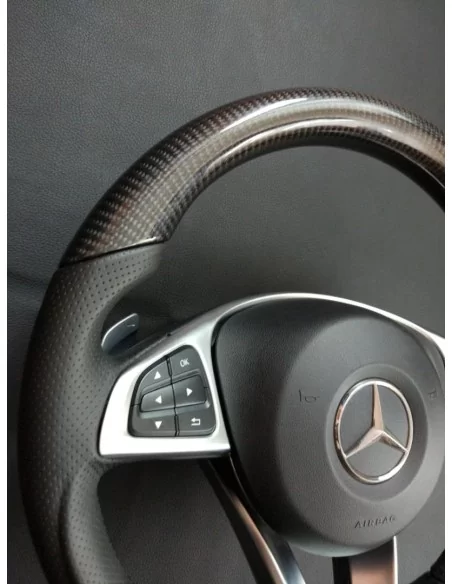  - Steering Wheels - 梅赛德斯-奔驰 CLA CLS GLE 碳皮方向盘 - 2 - 为您的梅赛德斯-奔驰 CLA、CLS 和 GLE 升级这款优质碳纤维真皮方向盘，提升时尚感和舒适度。立即订购❗️